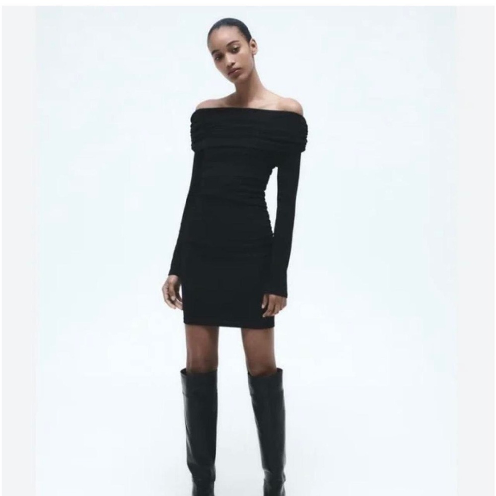 Elegant Black Off-Shoulder Dress